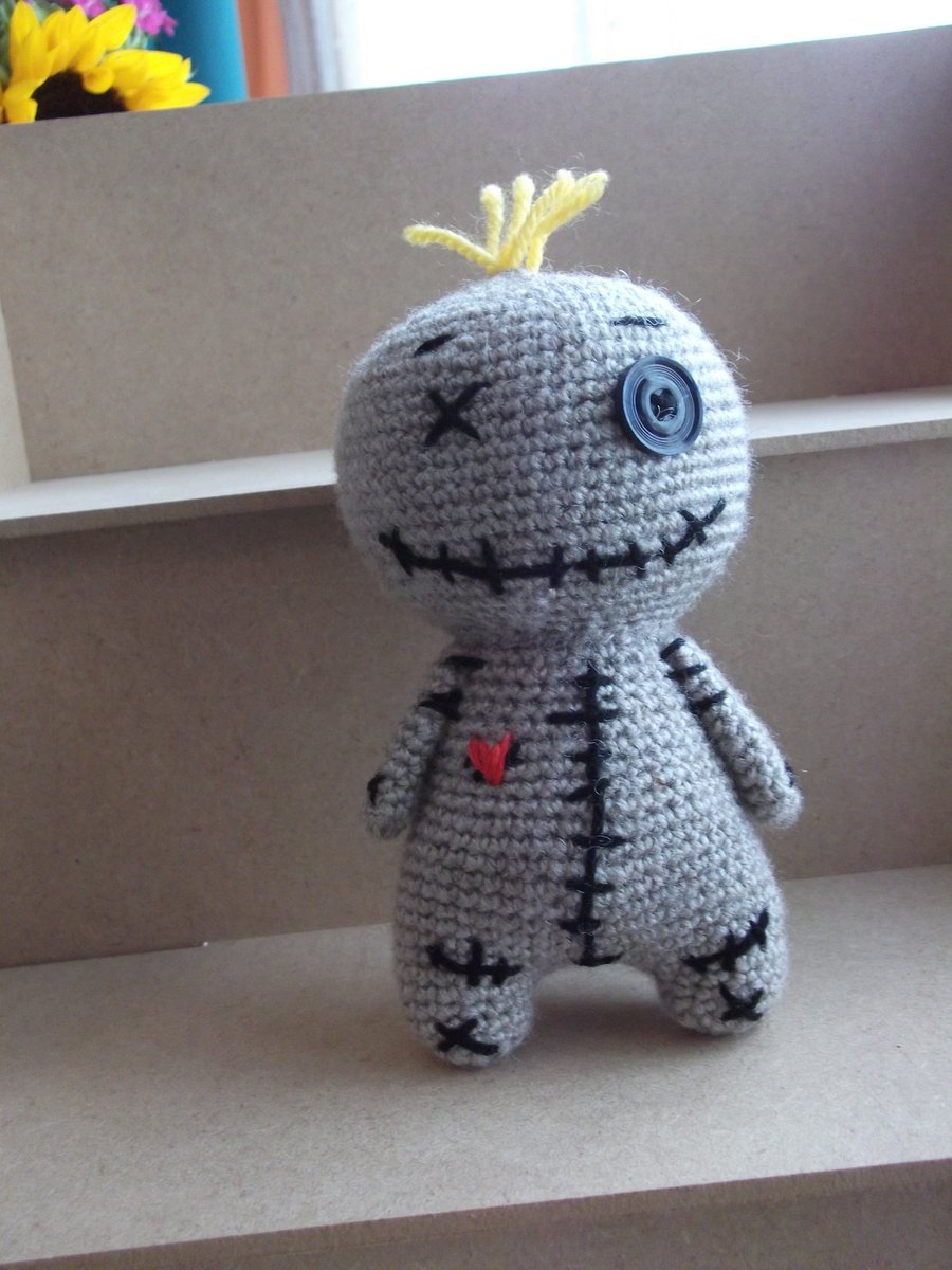 Voodoo Doll. Handmade. Crochet.