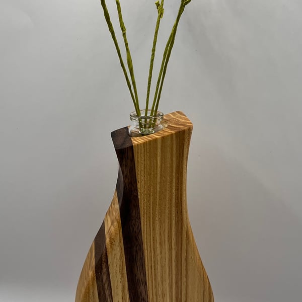 Handcrafted Wooden Thumb Vases for Foliage or Diffuser Reeds.