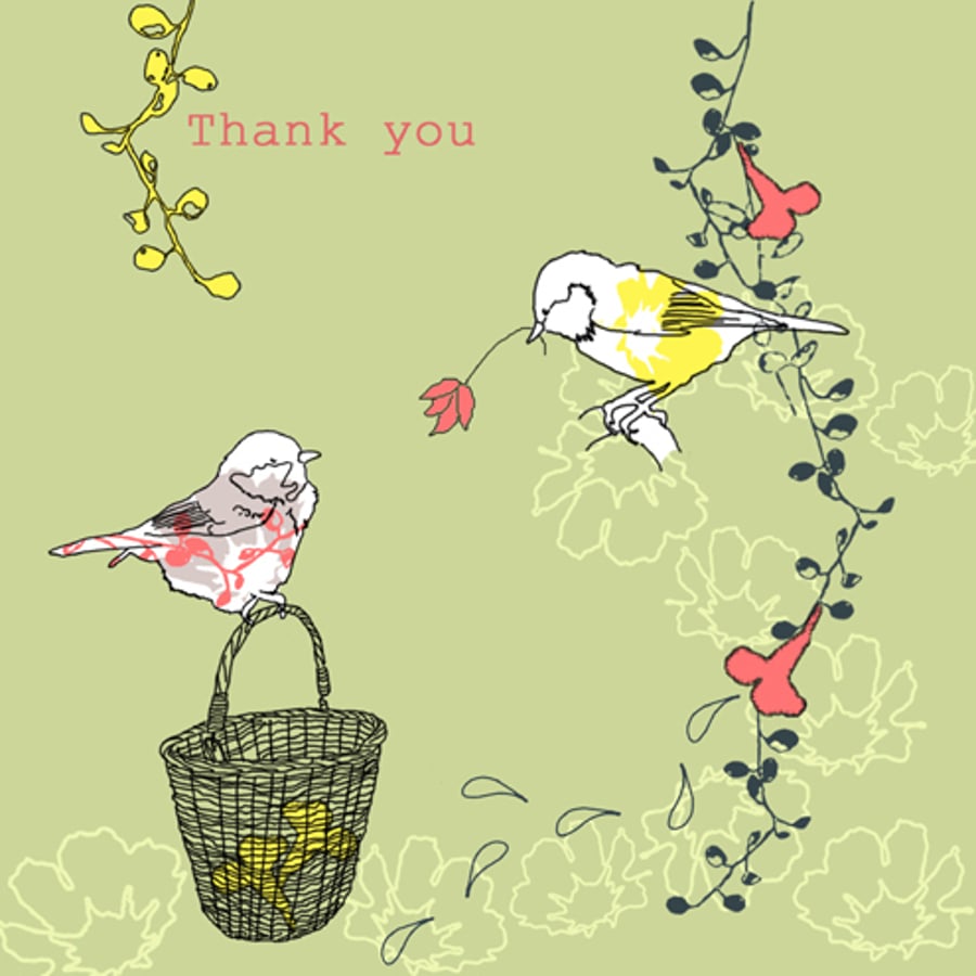 pack of 6 thankyou cards