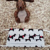 Adult face covering – Scottie and spot print