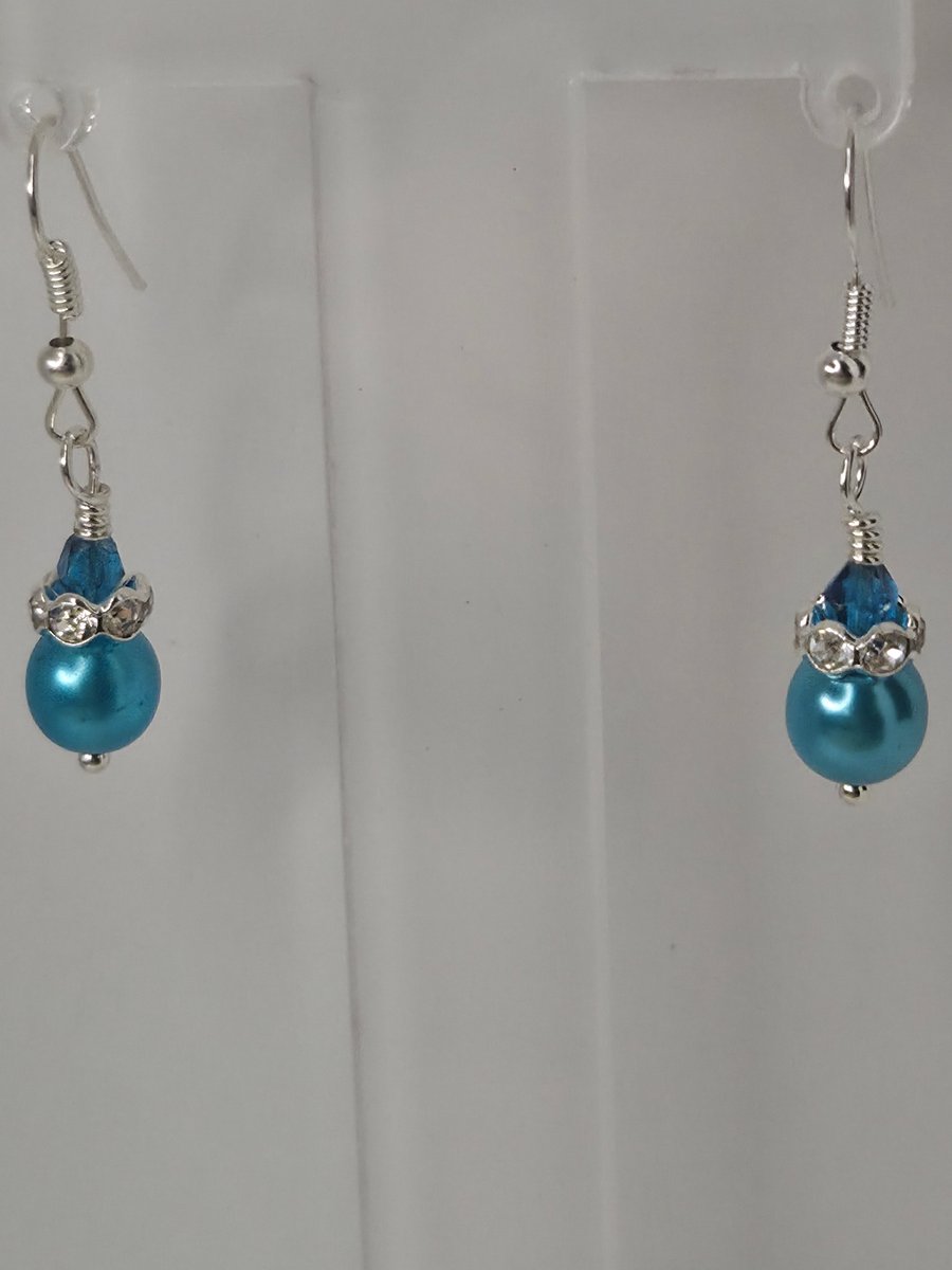 Sea Breeze Aqua drop earrings 