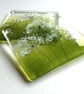 Cowparsley coasters, fused glass set of two coasters, gift for the home, wildflo - Image 8