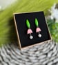 Nodding Flower Polyer Clay Earrings  - Image 8