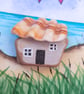 Handmade Beach Cottage Fridge Magnet, Mini Sea Glass Watercolour Sustainable Art - Image 8