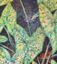 Green Caladium Leaves Tropical Plant  Botanical Watercolour Original Painting - Image 6