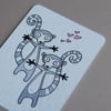 lovely pair o' lemurs (mini art card/aceo)