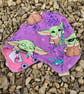 Reversable Bike Helmet Hat Adult S Teen - Roller Skates & Baby Yoda - Image 2