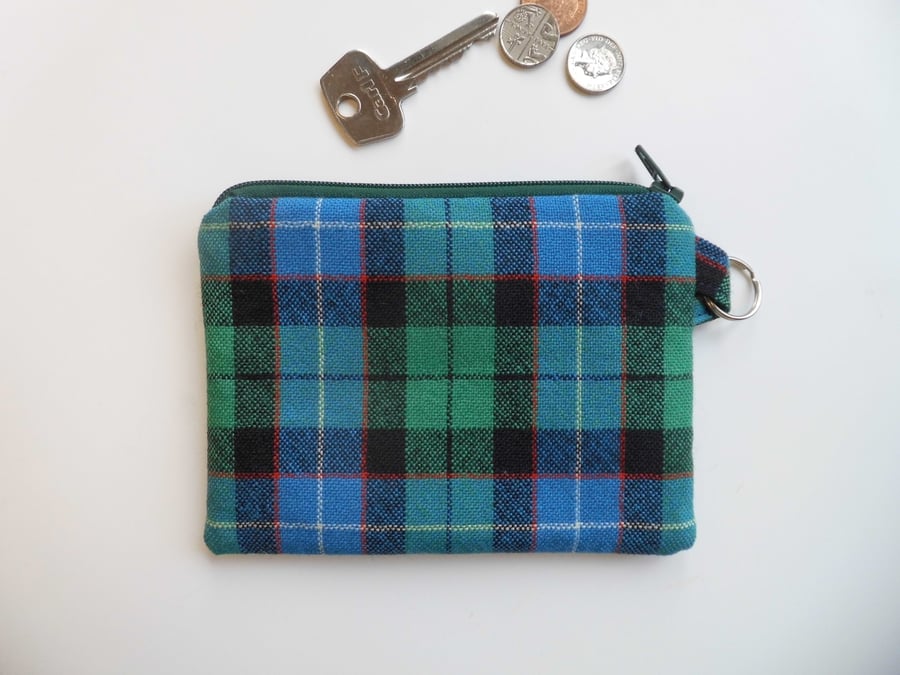 Coin purse Gordon Dress tartan 