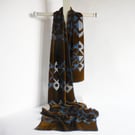 LIMITED EDITION SILK VISCOSE DEVORE VELVET SCARF