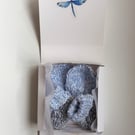 Blue baby booties and mittens gift set