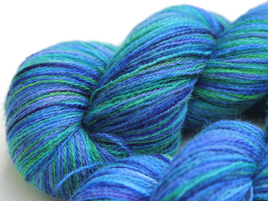 SALE Tropical Waters - Bluefaced Leicester laceweight yarn
