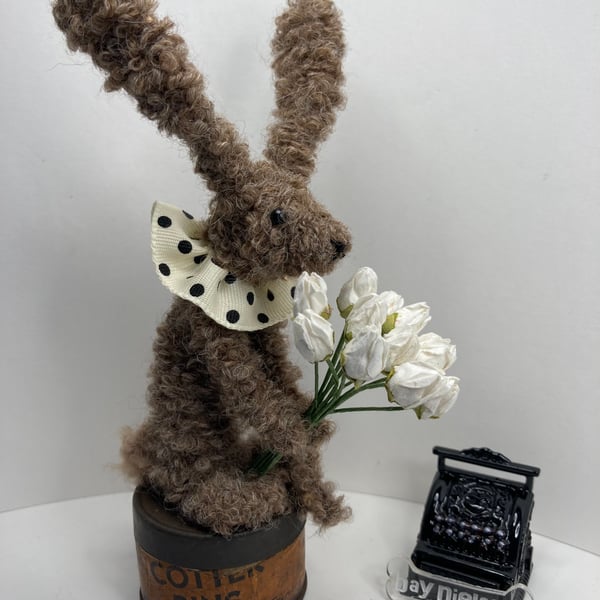 Spring Hare with flowers 