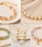 100pcs 6mm, 8 mm Gold Clear Rhinestone Rondelle Spacer Beads Jewellery Making - Image 3