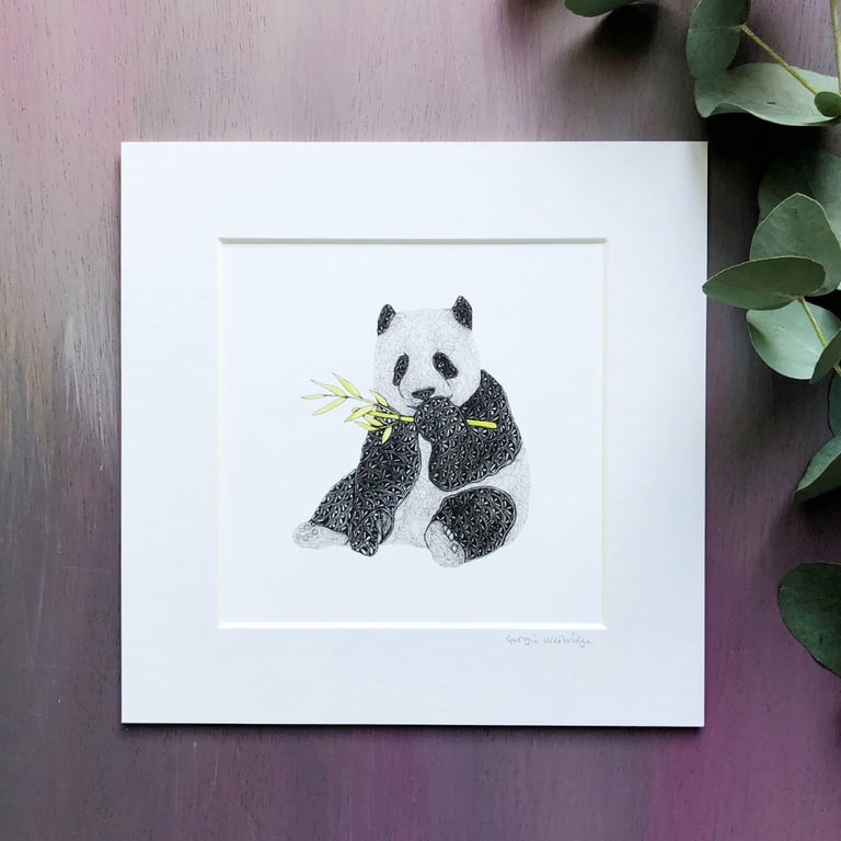 'Pandora' 8" x 8" Mounted Print