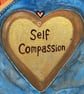 Original 12" painted canvas panel, "Fierce self compassion" - Image 3