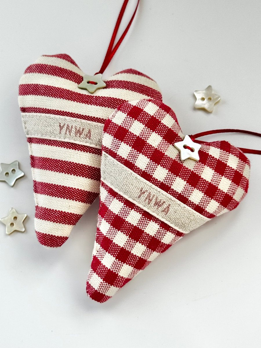 YNWA CELEBRATION HEART - gingham or stripes