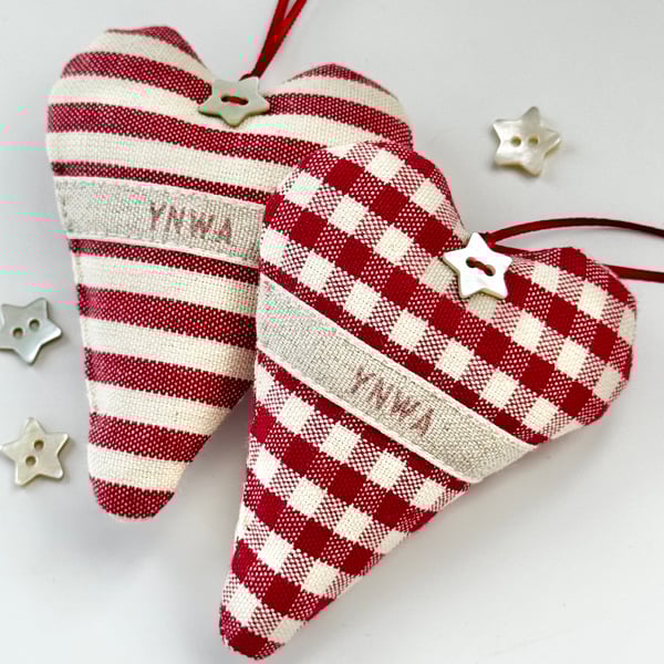 YNWA CELEBRATION HEART - gingham or stripes
