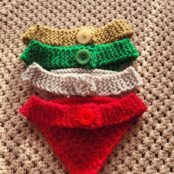 Christmas dog bandanas 