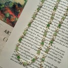 Green Garden Beaded Necklace&Bracelet Set  handmade jewellery gifts