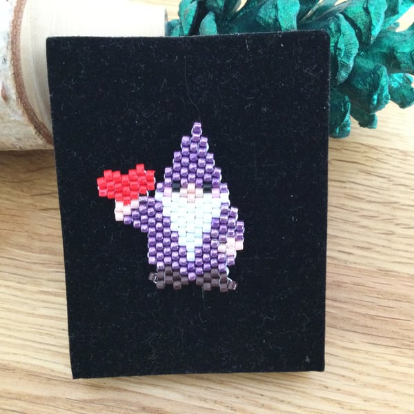 Gnome Wizard and Heart Brooch