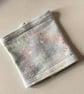 Pale Blue wide cuff bracelet repurposed fabric eco gift - Image 4