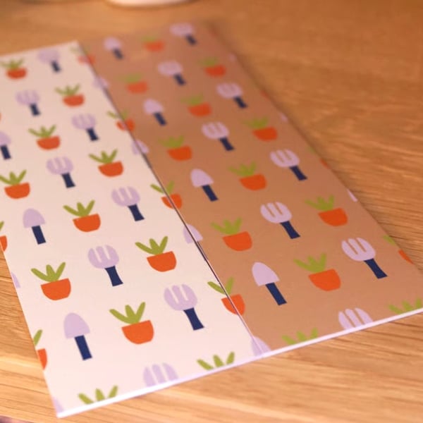 'Gardening gear' reading bookmark