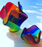 Handmade Glass Rainbow Candle Holder - Personalisation Optional plus Gift Card  - Image 5