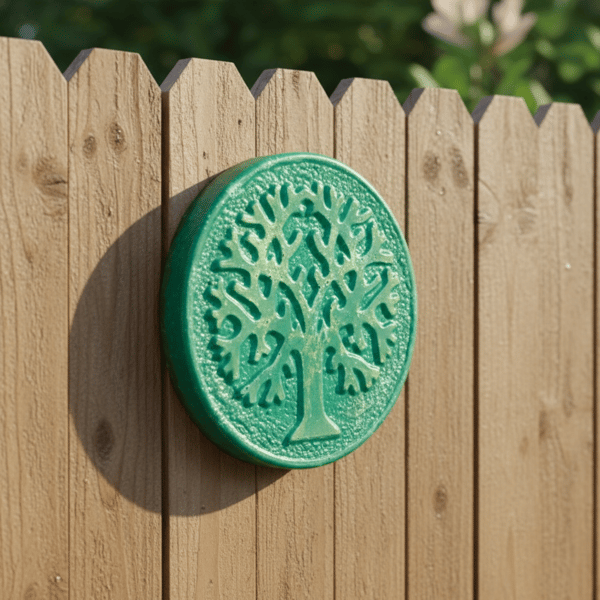 Tree of Life Wall Plaque Green Garden Decor Handmade Outdoor Hanging