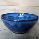 Wavy blue midi bowl