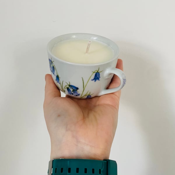 Blueberry and Vanilla Tea Cup Candle