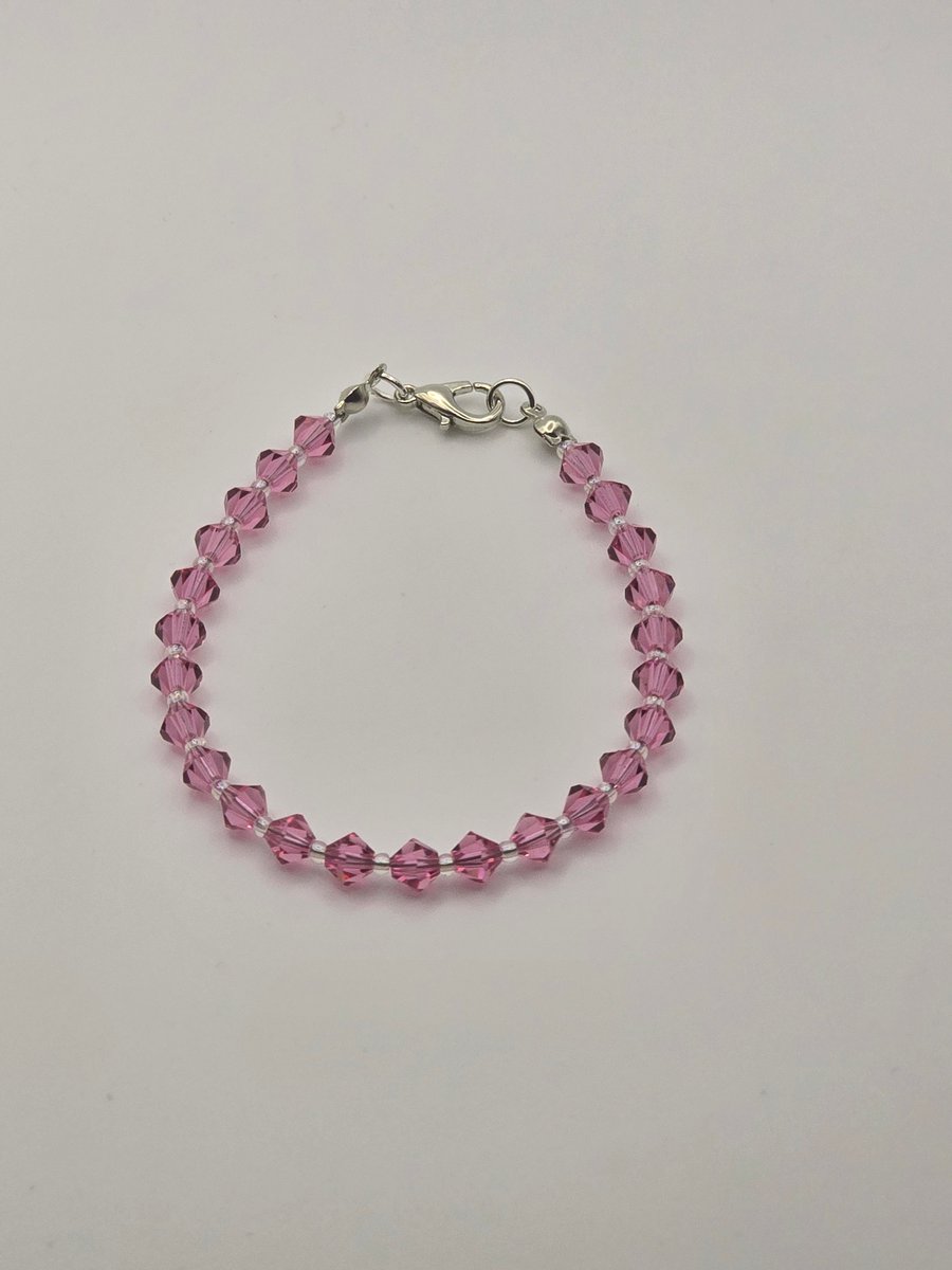 Preciosa Crystal Bracelet -  Rose