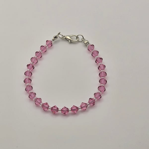 Preciosa Crystal Bracelet -  Rose