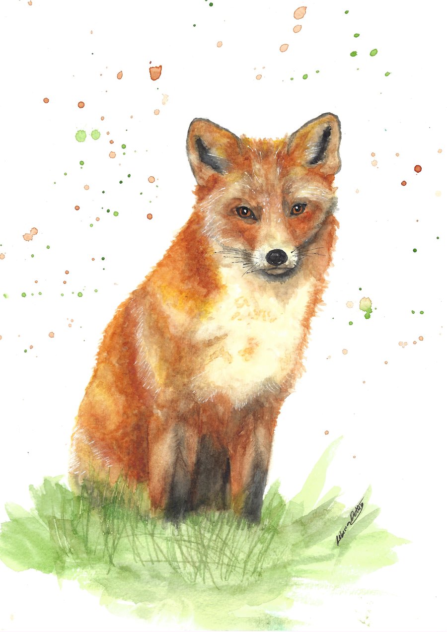 Fox - Original Watercolour Painting