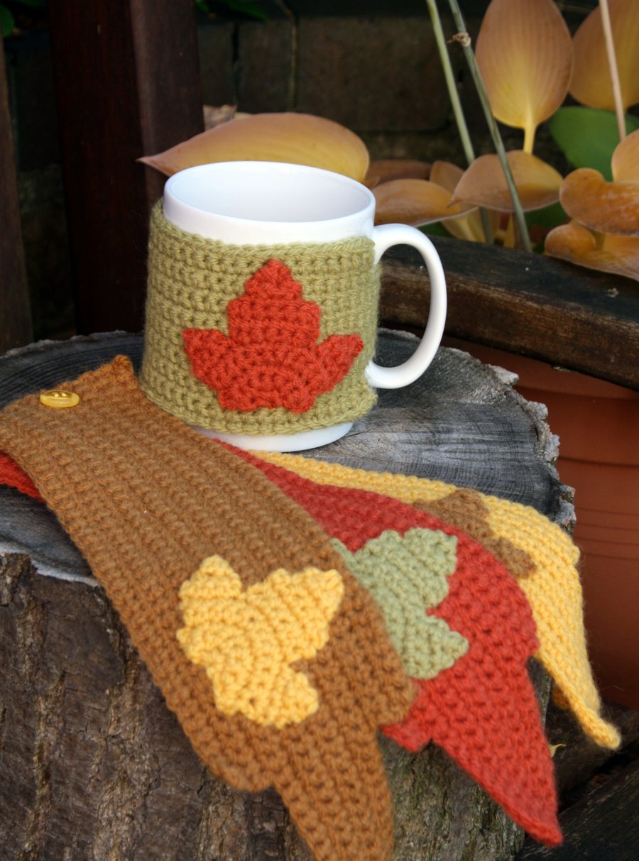 Autumn Mug Cosies Set of Four