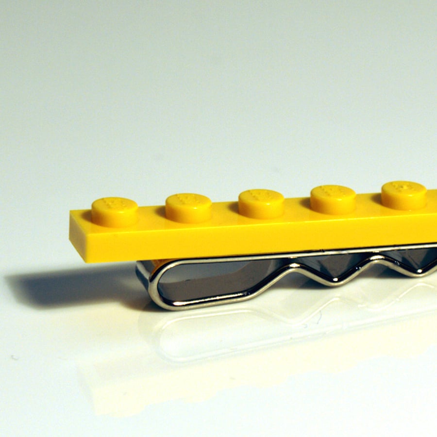 Yellow Lego Tie Clip