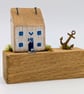 Handmade Tiny Oak Cottage Home Decor 'Coast Cottage'