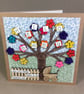  Hello Baby Fabric New Baby card