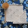 Hand knitted unbleached 100% cotton eco dishcloths or face cloths