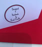 Valentine's Day cards Heart cards with red envelope handmade A6 - Image 5