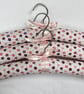 Cream & Pink Floral Padded Clothes Hangers x3