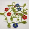 Coronation Crochet Flower Garland 