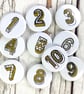 Birthday Button Number pin badges, small & large Fun Birthday's 1-10  - Image 5