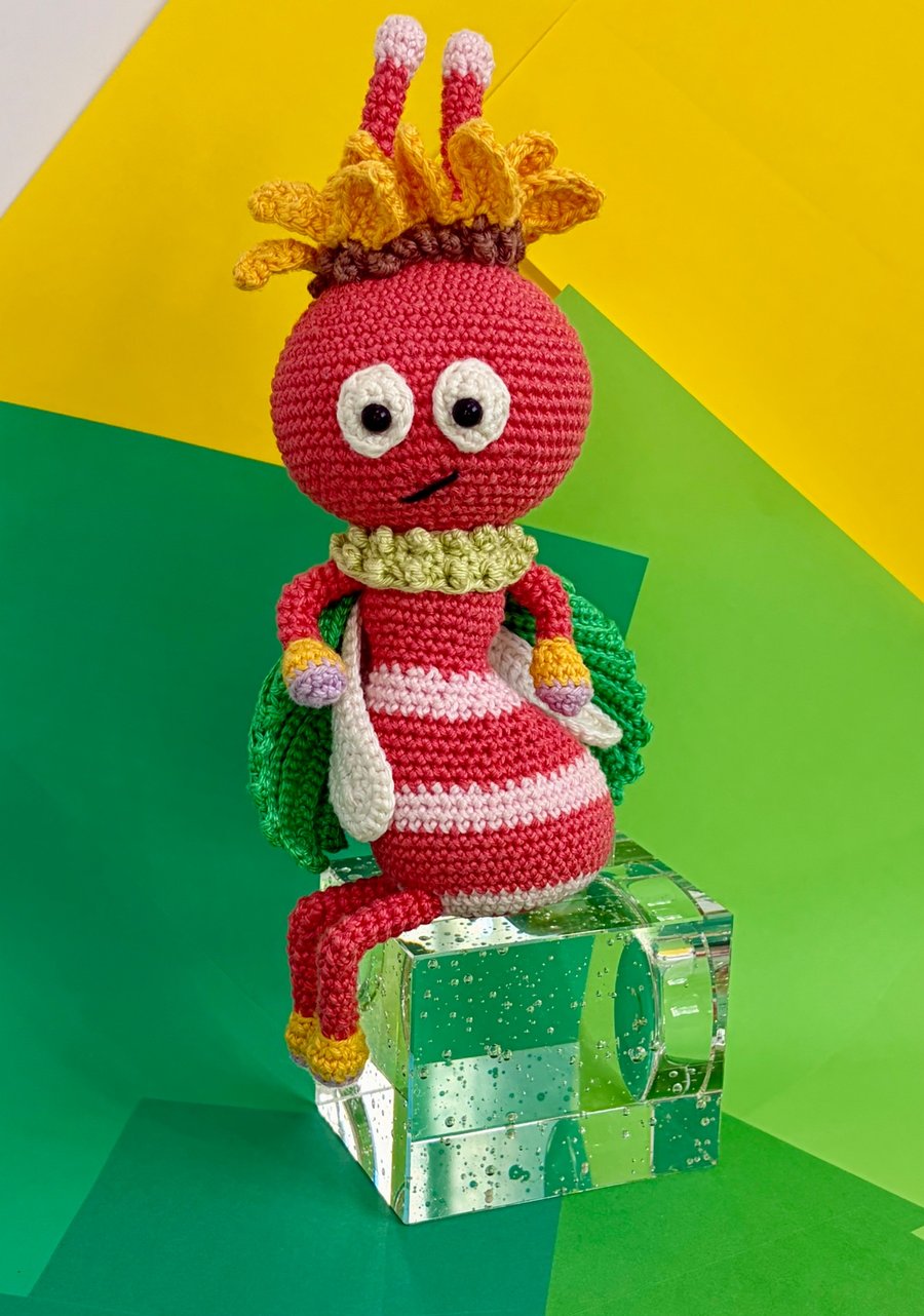 Hand crocheted Ant Queen