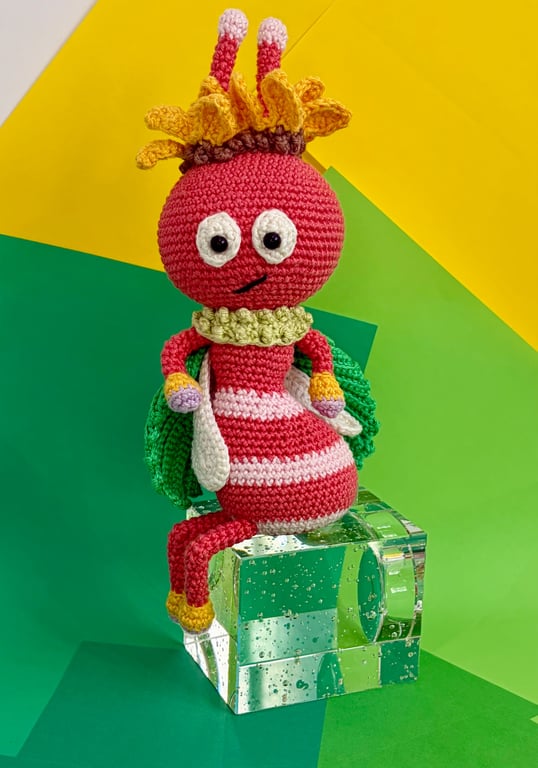 Hand crocheted Ant Queen