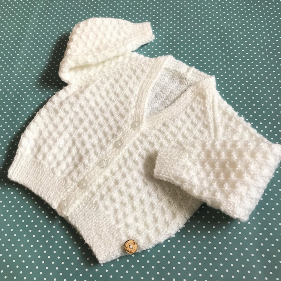Baby Girl's V-Neck Cardigan - Age 9 - 12mths approx