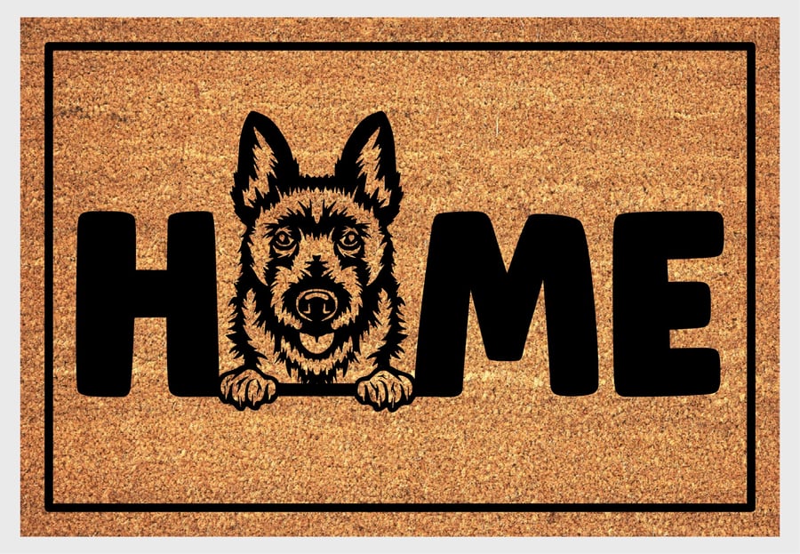 Belgian Laekenois Home Door Mat - Belgian Shepherd Welcome Mat - 3 Sizes
