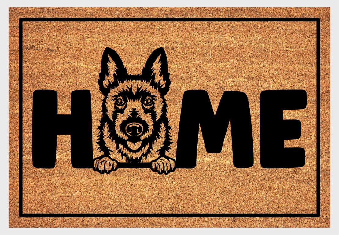 Belgian Laekenois Home Door Mat - Belgian Shepherd Welcome Mat - 3 Sizes