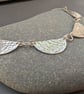 Necklace in Sterling Silver Hand Beaten