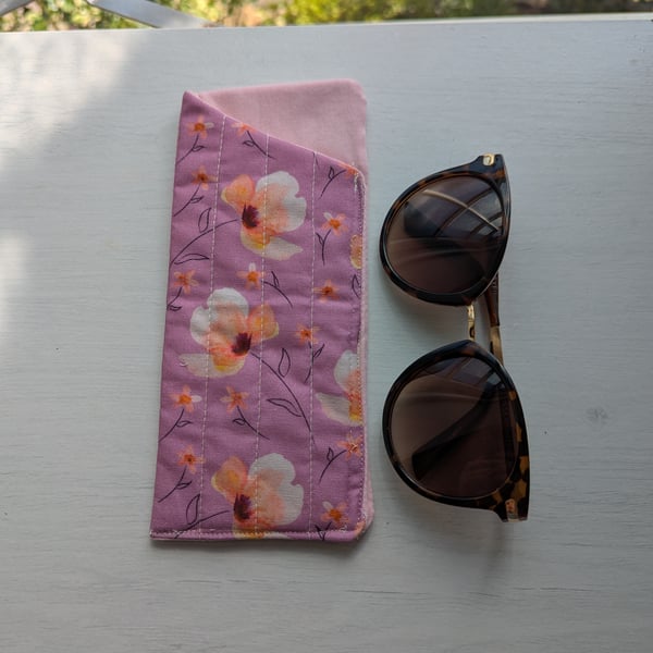 Sunglass cases - Purple Florals 