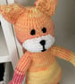 Handknitted soft body cat - Image 1